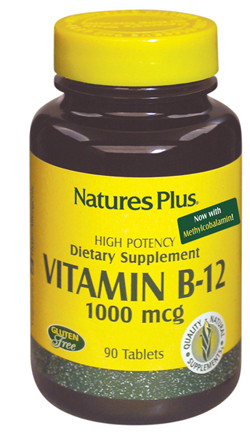 Nature's Plus - Vitamin B12 Integratore Alimentare Confezione 90 Tavolette