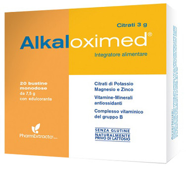 Pharmextracta - Alkaloximed Integratore Magnesio e Potassio Confezione 20 Bustine