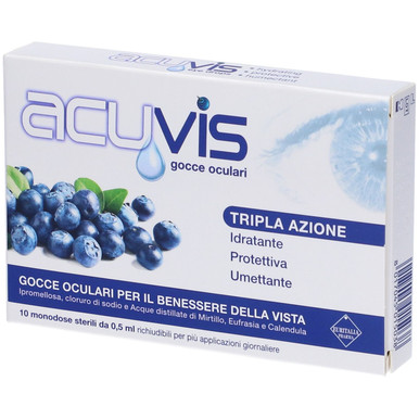 Euritalia - Acuvis Gocce Oculari Confezione 10 Flaconi
