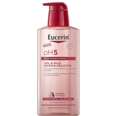 Eucerin - pH5 Gel & Olio Doccia Delicato Idratante Confezione 400 Ml