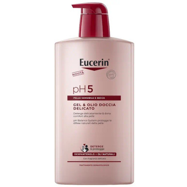Eucerin - pH5 Gel & Olio Doccia Delicato Idratante Confezione 1 Litro