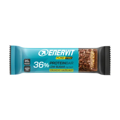 Enervit - Pure Pro 36% Barretta Proteica Gusto Crunchy Hazelnut Confezione 55 Gr (Scadenza Prodotto 03/2026)