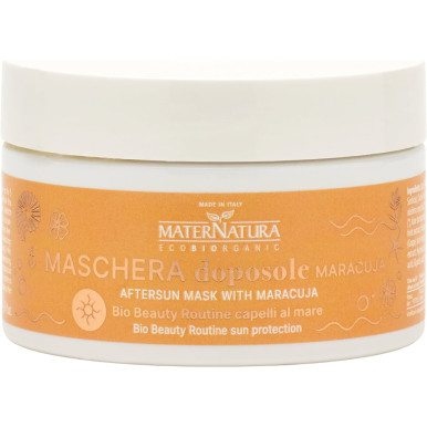 MaterNatura - Maschera Doposole alla Maracuja Capelli Stressati Confezione 200 Ml