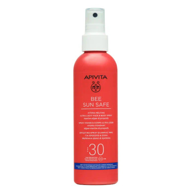 Apivita - Bee Sun Safe Spray Viso e Corpo Ultra Leggero SPF30 Confezione 200 Ml