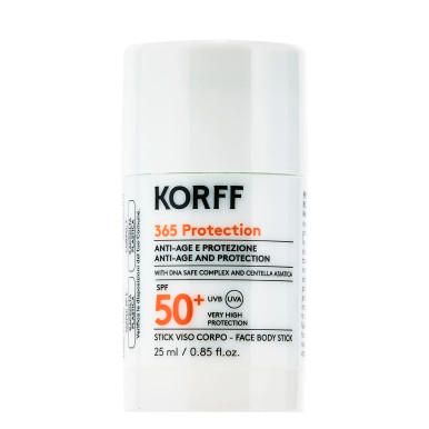 Korff - 365 Protection Stick Viso e Corpo SPF 50+ Confezione 25 Ml