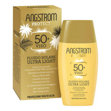 Angstrom - Fluido Viso Opacizzante Protezione Solare SPF50+ Confezione 40 Ml