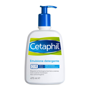 Cetaphil - Emulsione Detergente Viso e Corpo Confezione 470 Ml