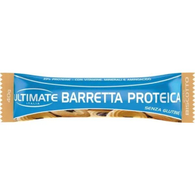 Ultimate - Barretta Proteica Gusto Biscotto Senza Glutine Confezione 40 Gr