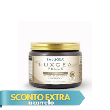 Salugea - LuxGea Pelle con Collagene e Acido Ialuronico 21 Dosi Confezione 130 Gr