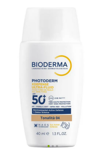 Bioderma - XDefense Ultra Fluid SPF50+ 04 Solare Viso Colorato Confezione 40 Ml
