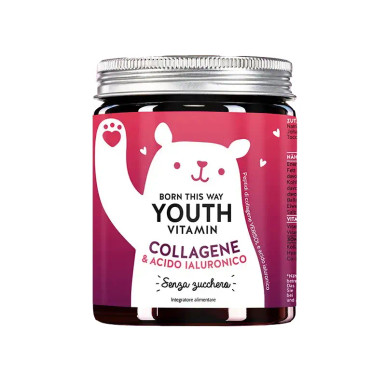 Bears With Benefits - Born This Way Youth Vitamin Integratore Antietà con Collagene Confezione 45 Caramelle