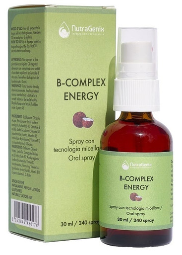 Nutragenix - B-Complex Energy Integratore Contro la Stanchezza Confezione 30 Ml