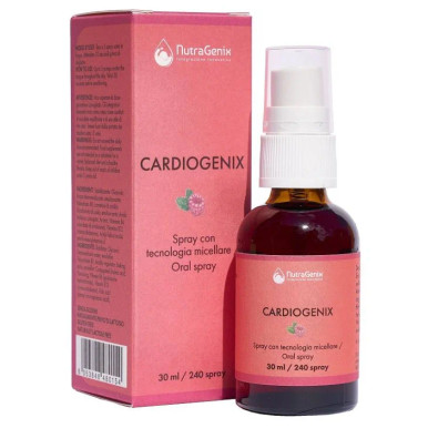 Nutragenix - Cardiogenix Integratore Spray Benessere del Cuore Confezione 30 Ml