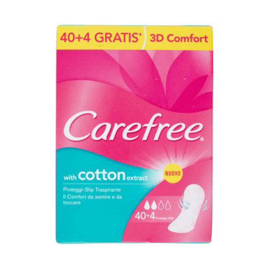 Carefree - Salvaslip Cotton Disteso Confezione 44 Pezzi