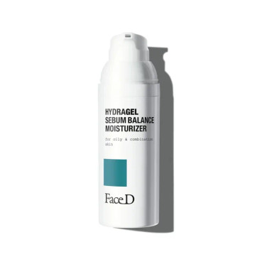Face D - Hydragel Sebum Balance Moisturizer Crema Viso Pelli Grasse e Miste SPF15 Confezione 50 Ml