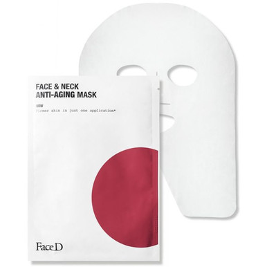 Face D - Maschera Anti-Età Viso & Collo Monodose Confezione 1 Pezzo