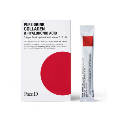 Face D - Drink Integratore Collagene e Acido Ialuronico Confezione 30 Stick
