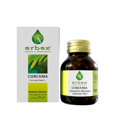 Erbex - Curcuma 350Mg Integratore Per La Funzionalità Articolare Confezione 100 Capsule