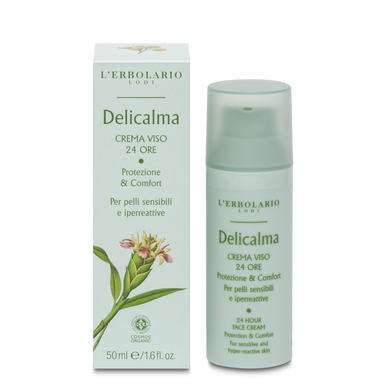 L'Erbolario - Delicalma Crema Viso 24 Ore Confezione 50 Ml