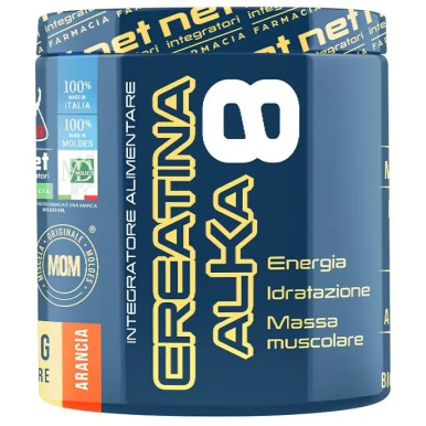 Moldes - Net Integratori Creatina Alka 8 Gusto Arancia  Confezione 200 Gr