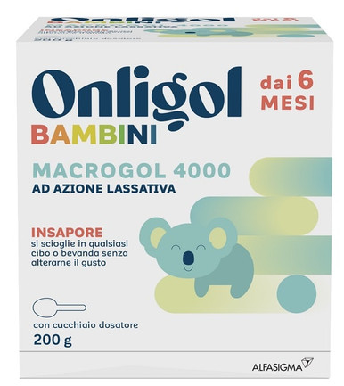 Onligol - Integratore Lassativo Bambini 6Mesi+ Confezione 200 Gr