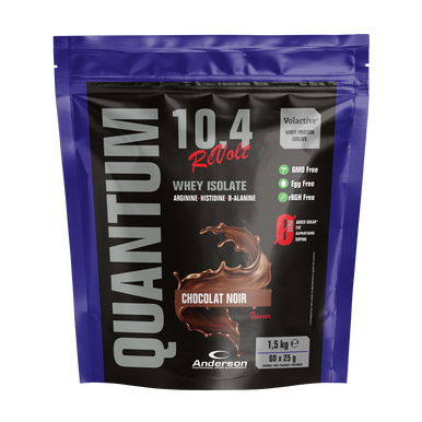 Anderson - Quantum 10.4 Chocolate Noir Integratore Proteico Confezione 1500 Gr