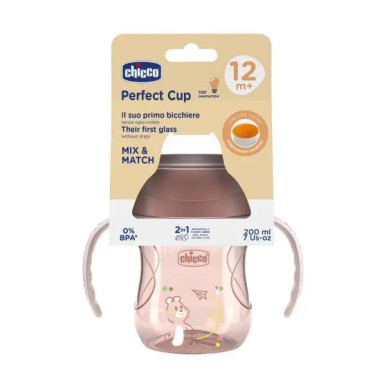 Chicco - Tazza Perfect360 Rosa 12 Mesi+ Confezione 1 Pezzo