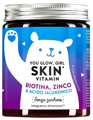 Bears With Benefits - You Glow Girl Skin Vitamin Acido Ialuronico Pelle Luminosa Confezione 60 Caramelle