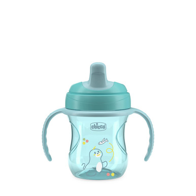 Chicco - Tazza Antigoccia 6M+ Azzurra Confezione 1 Pezzo