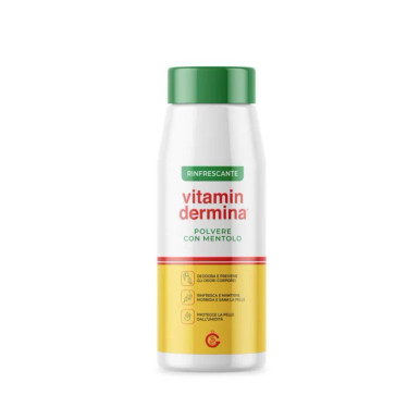 Vitamindermina - Polvere Assorbente Mentolo Rinfrescante Confezione 100 Gr