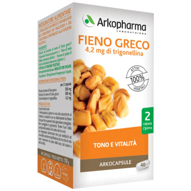 Arkopharma - Fieno Greco Integratore Trigliceridi Colesterolo Confezione 40 Capsule
