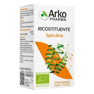 ArkoPharma - Integratore Spirulina Sostegno Organismo Ricostituente Confezione 45 Capsule