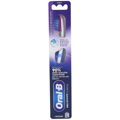 Oral-B - Spazzolino Pro-3D White Medio Confezione 1 Pezzo