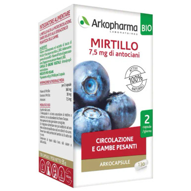 Arkopharma - Arkocaps Mirtillo Bio Confezione 40 Capsule ESAURIMENTO SCORTE