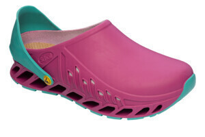 Scholl - Evoflex Fuchsia/Emerald Zoccoli Unisex Numero 40 Confezione 1 Paio