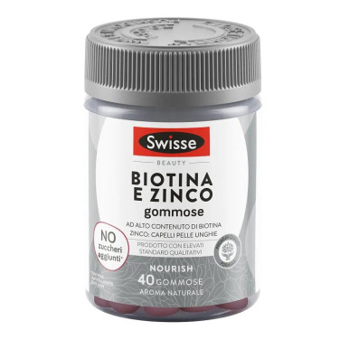 Swisse - Biotina + Zinco Confezione 40 Caramelle Gommose