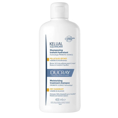 Ducray - Kelual Squanorm Shampoo Idratante Forfora Secca Confezione 400 Ml