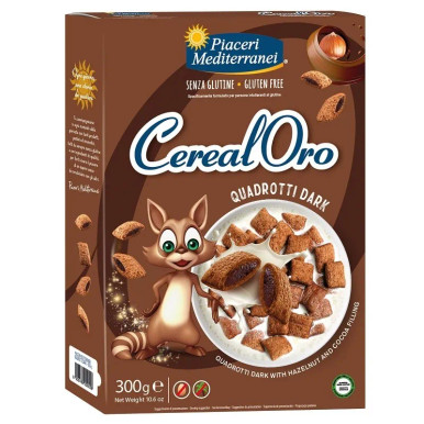 Piaceri Mediterranei - CerealOro Quadrotti Dark Confezione 300 Gr