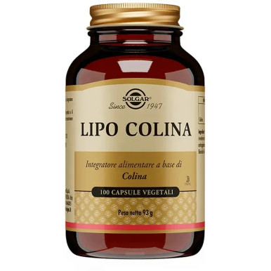 Solgar - Lipo Colina Integratore Fegato e Metabolismo Confezione 100 Capsule Vegetali
