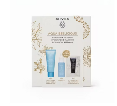 Apivita - Aqua Beelicious Cofanetto Detergente Idratante Rinfrescante Confezione 3 Pezzi