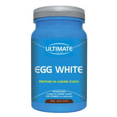 Ultimate - Egg White Proteine A Base di Albume d'Uovo Gusto Cacao Confezione 750 Gr