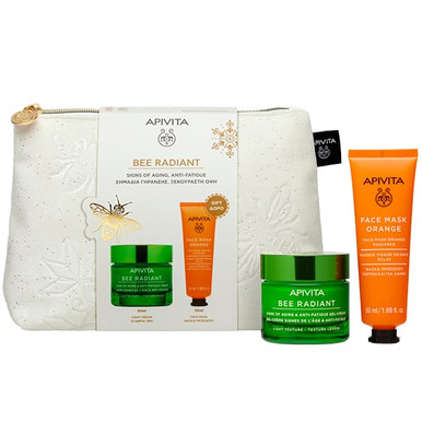 Apivita - Bee Radiant Cofanetto Viso Illuminante Antietà Confezione 2 Pezzi