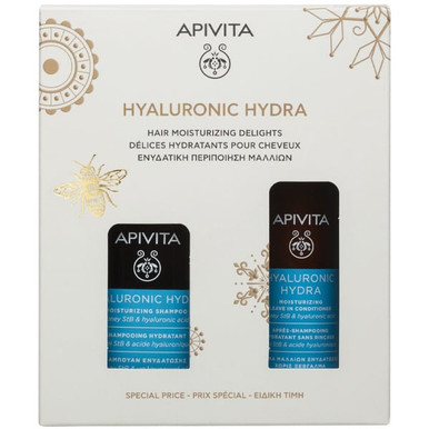 Apivita - Hydration Cofanetto Shampoo Idratante e Balsamo Leave-In Confezione 2 Pezzi