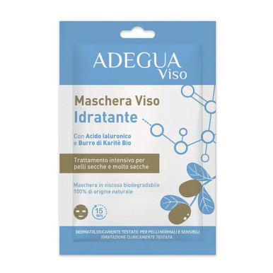 Adegua - Maschera Viso Booster Idratante e Energizzante Confezione 1 Pezzo