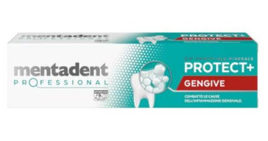 Mentadent - Professional Dentifricio Protect+ Gengive Sane e Smalto Confezione 75 Ml