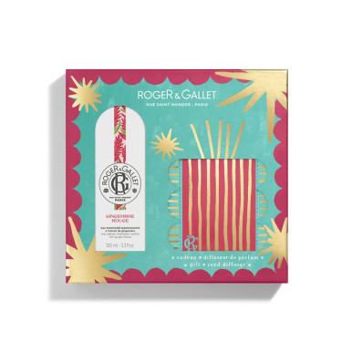 Roger&Gallet - Cofanetto Natale Gingembre Rouge Diffusore + Acqua Profumata di Benessere