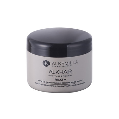 Alkemilla - Impacco per Capelli Ricci + con Avocado e Jojoba Confezione 250 Ml