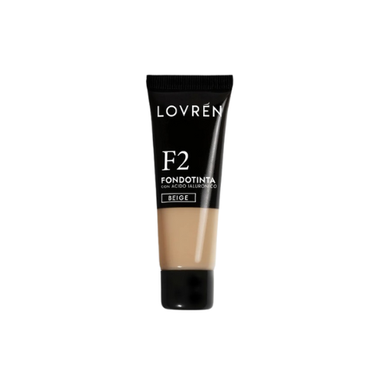 Lovrén - F2 Fondotinta con Acido Ialuronico Colore Beige Confezione 25 Ml