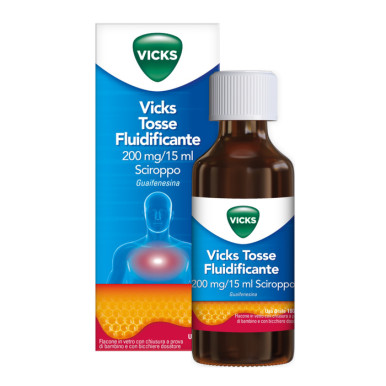 Vicks - Tosse Fluidificante 200 mg/15 ml Sciroppo Confezione 180 Ml