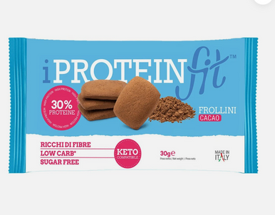 iProteinFit - Frollini al Cacao Proteici Senza Zuccheri Aggiunti Confezione 30 Gr